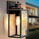 BRIGHTEVER 13.6" Motion Sensor Outdoor Wall Sconce Lantern - Bronze - Like New