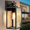 BRIGHTEVER 13.6" Motion Sensor Outdoor Wall Sconce Lantern - Bronze - Like New
