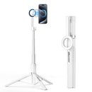 UBeesize Magnetic Tripod for iPhone with Remote, 64’’ Extendable, Tripod(White) - Like New