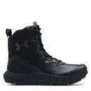 UNDER ARMOUR MEN'S MICRO G VALSETZ LEATHER WATERPROOF HIKING BOOT SIZE 9.5 BLACK - Like New