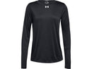1305681 UNDER ARMOUR LOCKER 2.0 WOMEN’S LONG SLEEVE SHIRT BLACK/WHITE XL - Brand New