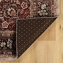 Linon Emerald Barton Cream & Rust Area Rug 6.7 X 9.7 Ft Traditional Decor - Brand New