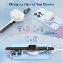 VNLINA MAGNETIC WIRELESS CHARGER 3 IN 1 CHARGING MULTIPLE DEVICES WHITE - Brand New