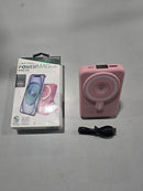TECH THEORY POWERMAG PLUS WIRELESS CHARGING BATTERY WITH MAGNETIC STAND - PINK - Like New