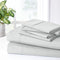 BIBB HOME 2000 COUNT 6-PIECE RAYON FROM BAMBOO SHEET SET KING - SILVER - Brand New