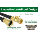 EXPANDABLE GARDEN HOSE 100FT WITH 10-FUNCTION NOZZLE - BLACK - Scratch & Dent