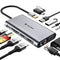 UTECHSMART USB C HUB 10 IN 1 USB C DOCK 4K HDMI 1000M ETHERNET PORT UCN-3612 Like New