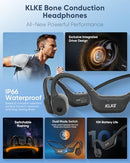 KLKE OPEN-EAR BONE CONDUCTION HEADPHONES, IP66 WATERPROOF, Z3 - DARK GRAY - Like New