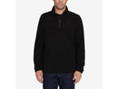 IZOD MEN'S QUARTER ZIP FLEECE PULLOVER - SIZE: MEN 2XL - BLACK - Brand New