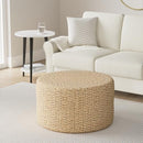 RED LANTERN RUSH GRASS KNOTWORK COFFEE TABLE/OTTOMAN - NATURAL - Like New