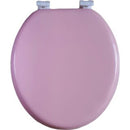 AMERICAN DREAM HOME GOOD DREAM BATH SOFT CUSHIONED ROUND FRONT TOILET SEAT, PINK - Like New
