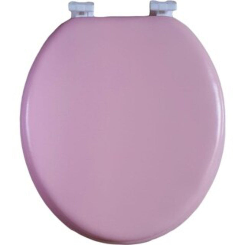 AMERICAN DREAM HOME GOOD DREAM BATH SOFT CUSHIONED ROUND FRONT TOILET SEAT, PINK - Like New