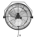 AMAZON 18" OUTDOOR HEAVY-DUTY MISTING FAN WALL-MOUNTED HVWO2518-SP - BLACK - Like New