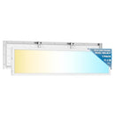 Sunco 1x2 LED Flat Panel Light Selectable CCT 3500K/4000K/5000K - Matte White - Like New