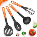 SHINEURI 7 Pieces Cookware Set 12" Woks with Lid 9.5" Frying Pans 4 Utensils - Brand New