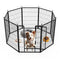 Simple Deluxe Dog Playpen 40" Height 8 Panels Fence Anti-Rust PTPPEN2740Q8BLK - Like New