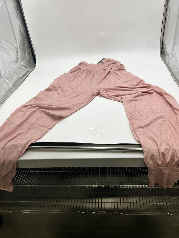 LOCOOWAI WOMEN'S YOGA JOGGERS COMFY LOOSE LOUNGE SWEATPANTS - SIZE: S - PINK - Brand New