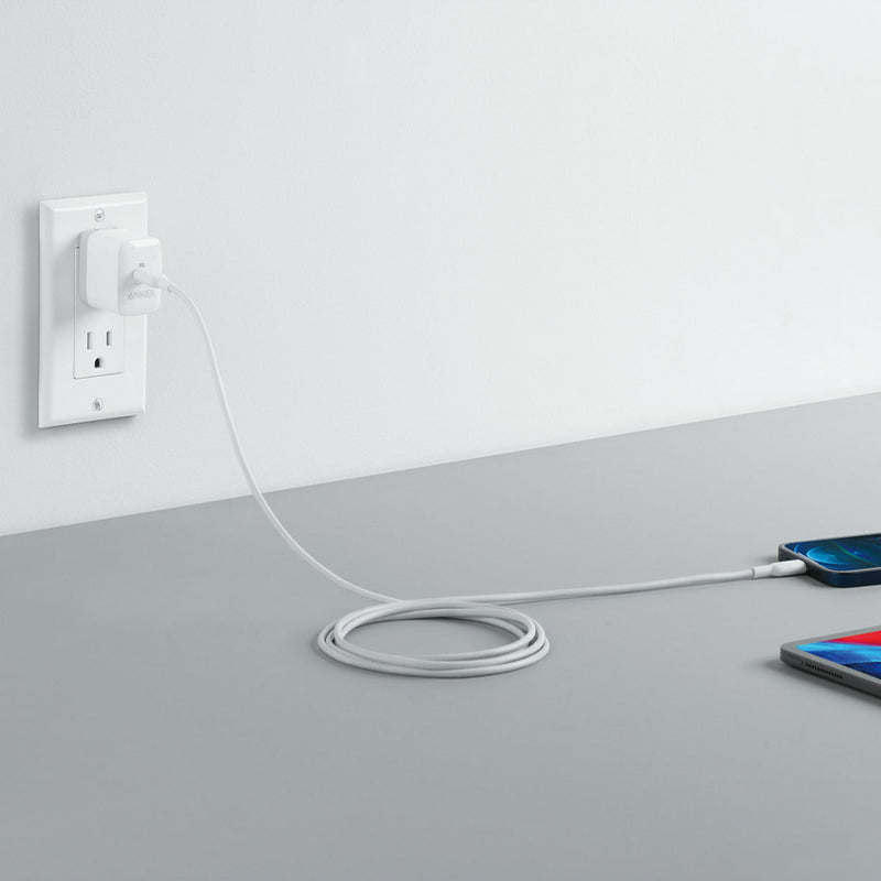 ANKER POWERPORT III 20W USB-C WALL CHARGER COMPACT FAST CHARGER - WHITE - Brand New