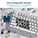 RK ROYAL KLUDGE RK89 85% Triple Mode BT5.0/2.4G/USB-C Hot Swappable Blue Switch - Like New