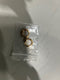 GENERIC GOLD CIRCLE EARRINGS WITH LITTLE WHITE JEWELS - GOLD - Like New