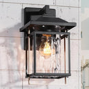 CLASSIC LEAVES OUTDOOR WALL LIGHTS, EXTERIOR WALL SCONCES - BLACK GOLD - Brand New