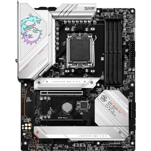 MSI MPG B650 EDGE WIFI GAMING MOTHERBOARD AM5 DDR5 ATX - BLACK/WHITE - Like New