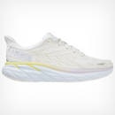 1119394 HOKA CLIFTON 8 WOMEN'S BLANC DE BLANC BRIGHT WHITE SIZE 5 Like New