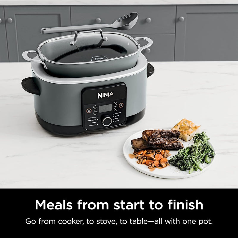 Ninja MC1001 Foodi PossibleCooker PRO 8.5 Quart Multi-Cooker - SEA SALT GRAY - Like New