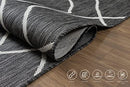 Adiva Rugs Outdoor Indoor Area Rug, Weather Resistant Easy to Clean (Navy Weiss) - Brand New