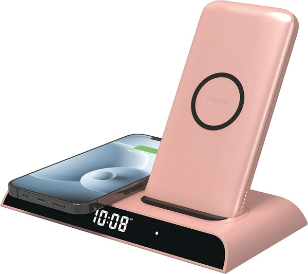 MOPHIE Wireless Charging Dock Removable 10000mAh Power Bank MPWDPB-10K ROSE GOLD Like New