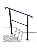 Aluminium Alloy Outdoor Hand Stair Railing Transitional (Double Column, 4 Steps) - Brand New