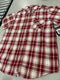 BLACK HORSE WOVEN PLAID SHIRT - MENS L - RED/WHITE/YELLOW - Brand New