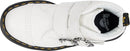 DR. MARTENS WOMEN'S DEVON FLOWER ANKLE BOOT - SIZE: WOMEN 8 - WHITE MILLED NAPPA - Like New