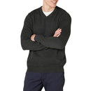 AMAZON ESSENTIALS MEN'S REGULAR FIT COTTON V-NECK PULLOVER SWEATER CHARCOAL XS - Like New