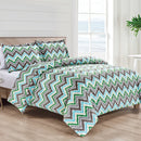 BIBB HOME 1800 SERIES EGYPTIAN LUXURY 3PC DUVET COVER SET SIZE KING - DARCY - Like New