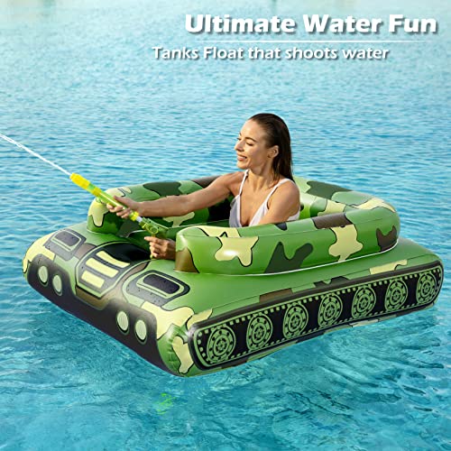 JASONWELL INFLATABLE TANK POOL FLOATS ADULTS - SIZE: MEN L WOMEN L - CAMO - Like New