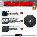 CAP Barbell Premium Bumper Plate Set, Black - Brand New