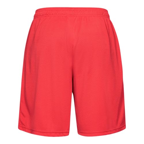1328705 Under Armour Men's Tech Mesh Shorts Red/Black Logo M - Brand New