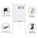 Mobile Whiteboard Double Sided Dry Erase Board Aluminum Frame B07FNCDB39 - Brand New