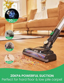 Vactidy Cordless Vacuum Cleaner, Lightweight Stick Vacuum 20Kpa Suction Green Like New