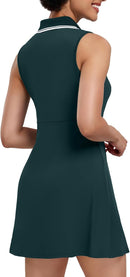 GGOV WOMENS TWO PIECE TENNIS GOLF DRESS UP DRESSES - SIZE: S - DARK TURQUOISE - Like New