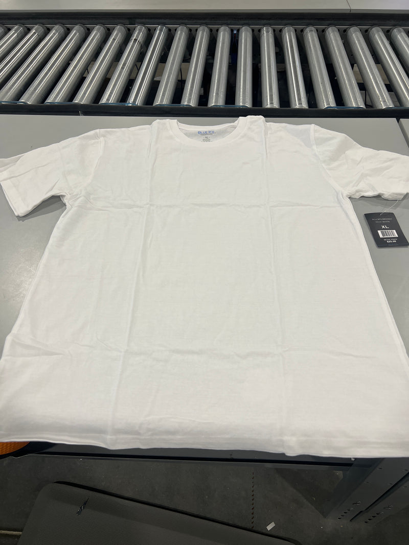 BLACK ICE SHORT SLEEVE T-SHIRT - SIZE: MEN XL - WHITE - Brand New
