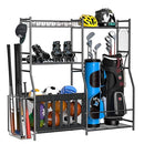 ULTRAWALL GOLF STORAGE ORGANIZER, GOLF BAG STORAGE STAND FOR GARAGE - BLACK - Like New