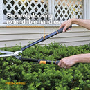 Fiskars 25"-33" Power-Lever Extendable Garden Hedge Shears, 10” Blades - Green - Like New