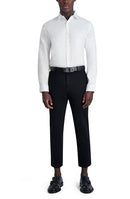 KARL LAGERFELD MEN'S TEXTURED TWILL LONG SLEEVE DRESS SHIRT WHITE SIZE XL - Brand New
