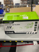 LUCKYTECH CORDLESS LEAF BLOWER 5-SPEED 2X4.0AH BATTERIES TURBO - YELLOW - Like New