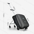 KO-KU Kids Suitcase Fashion Upgraded Version Baby Sitting on Trolley Tavel Bag - Like New