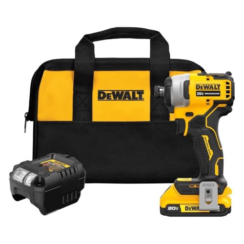 DEWALT 20V MAX ATOMIC IMPACT DRIVER 2AH BRUSHLESS MOTOR DCF809D1 - YELLOW - Like New
