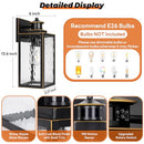 BRIGHTEVER 13.6" Motion Sensor Outdoor Wall Sconce Lantern - Bronze - Like New