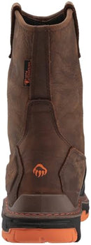 WOLVERINE OVERPASS 10" COMPOSITE TOE WELLINGTON BOOT MEN 10.5 SUMMER BROWN - Like New